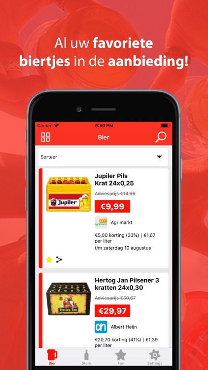 Drank Aanbieding - Bier/Sterk