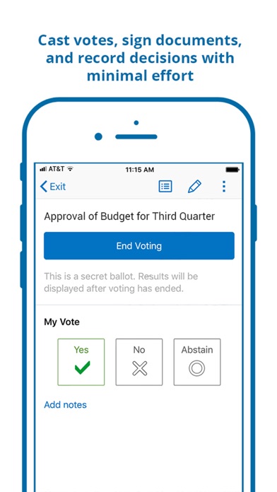 Azeus Convene for BlackBerry® Screenshot