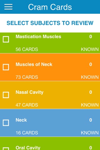 USMLE Anatomy Cram Cards - náhled