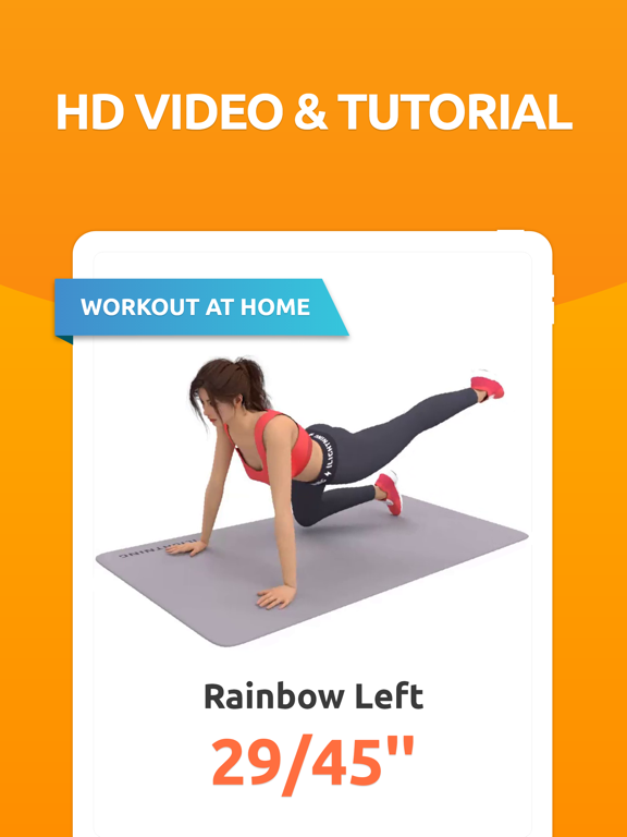 Plank workout iPad screenshot