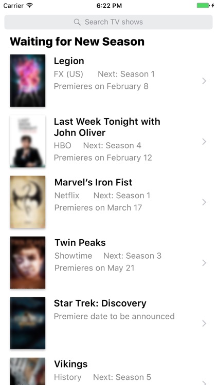 TV Calendar: #1 Show Tracker