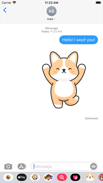 Screenshot #1 pour Kawaii Corgi Welsh Stickers