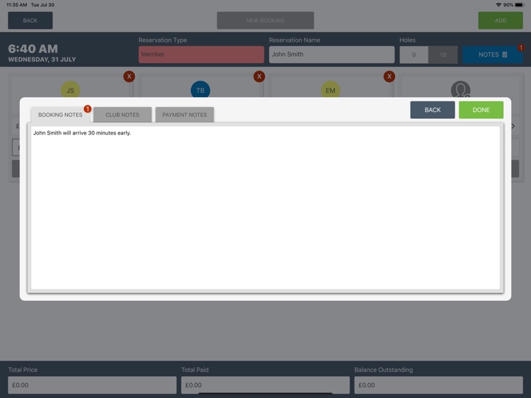 BRS GOLF Admin Tee Sheet screenshot-6