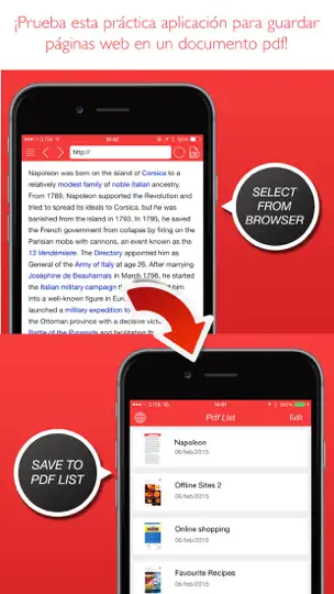Captura de pantalla de PDF Converter en iPhone 3