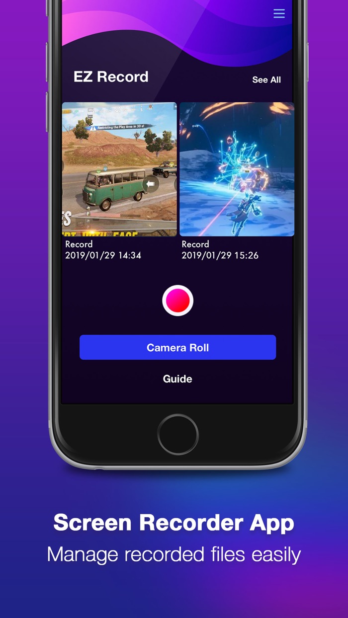 EzRecord Game Screen Recorder