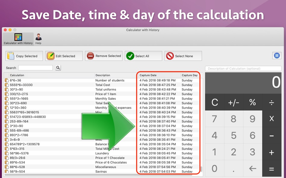 #6. Calculator with History (macOS) 由: Ruchira Ramesh
