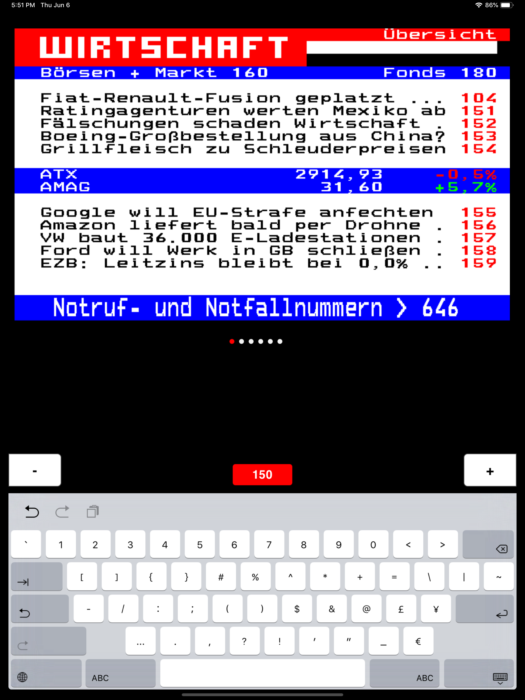 TeleGexx - ORF Teletext screenshot 6