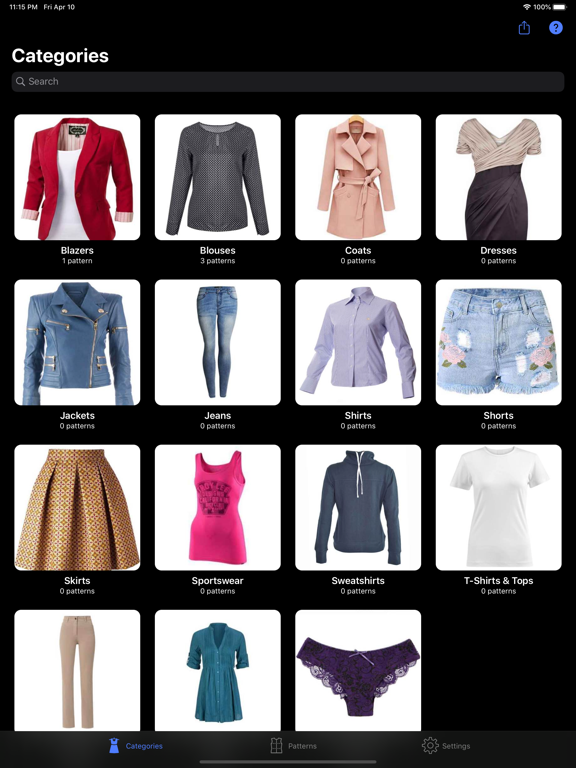 Sewing Patterns Lite iPad screenshot 5 - Lifestyle app