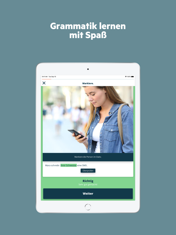 Der DEUTSCH PERFEKT TRAINER iPad screenshot 5 - Education app