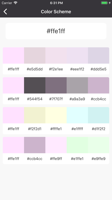 Color & Font Screenshot