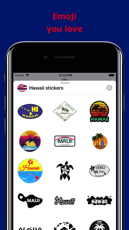 Hawaii emojis - USA stickers