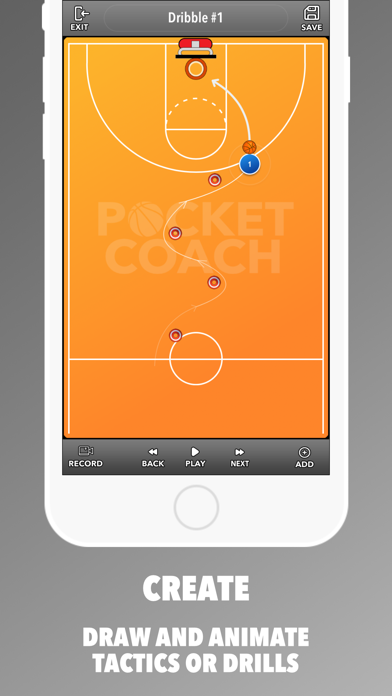 Pocket Coach: Basketball Board Screenshot
