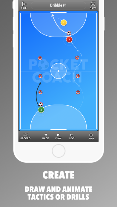 Pocket Coach: Futsal Board Screenshot