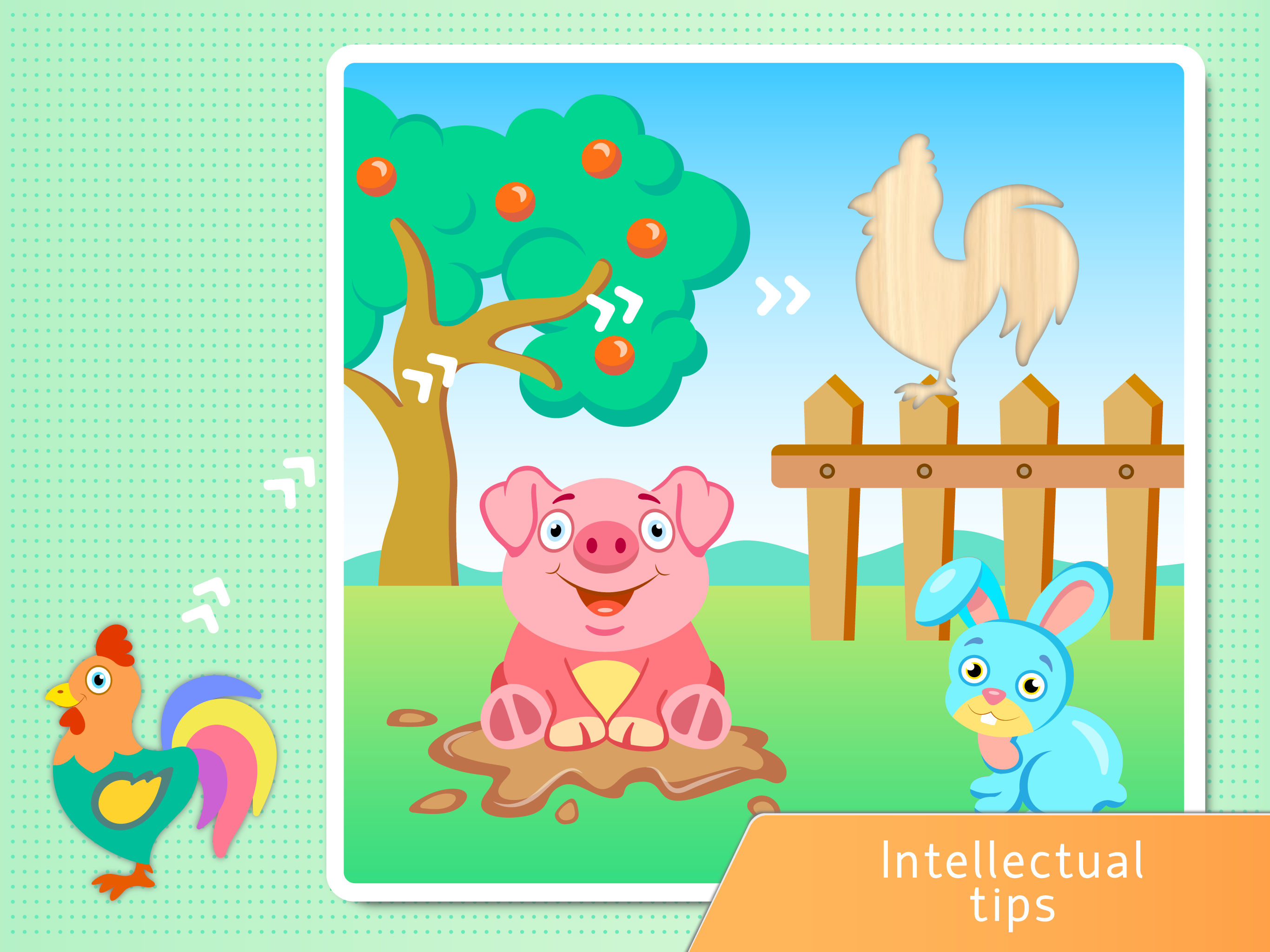 Puzzle for child - Farm