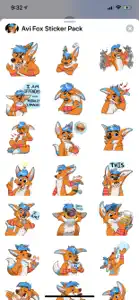 Avi Fox Sticker Pack screenshot #4 for iPhone