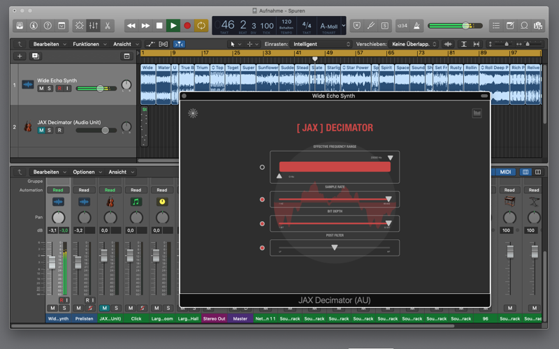 JAX Decimator (Audio Unit) screenshot 4