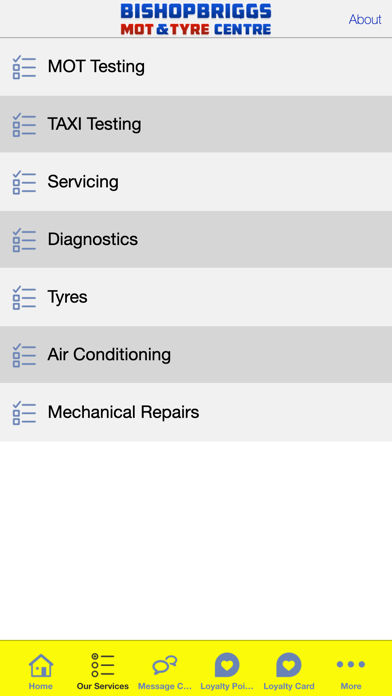 Bishopbriggs MOT & Tyre Centre iPhone screenshot