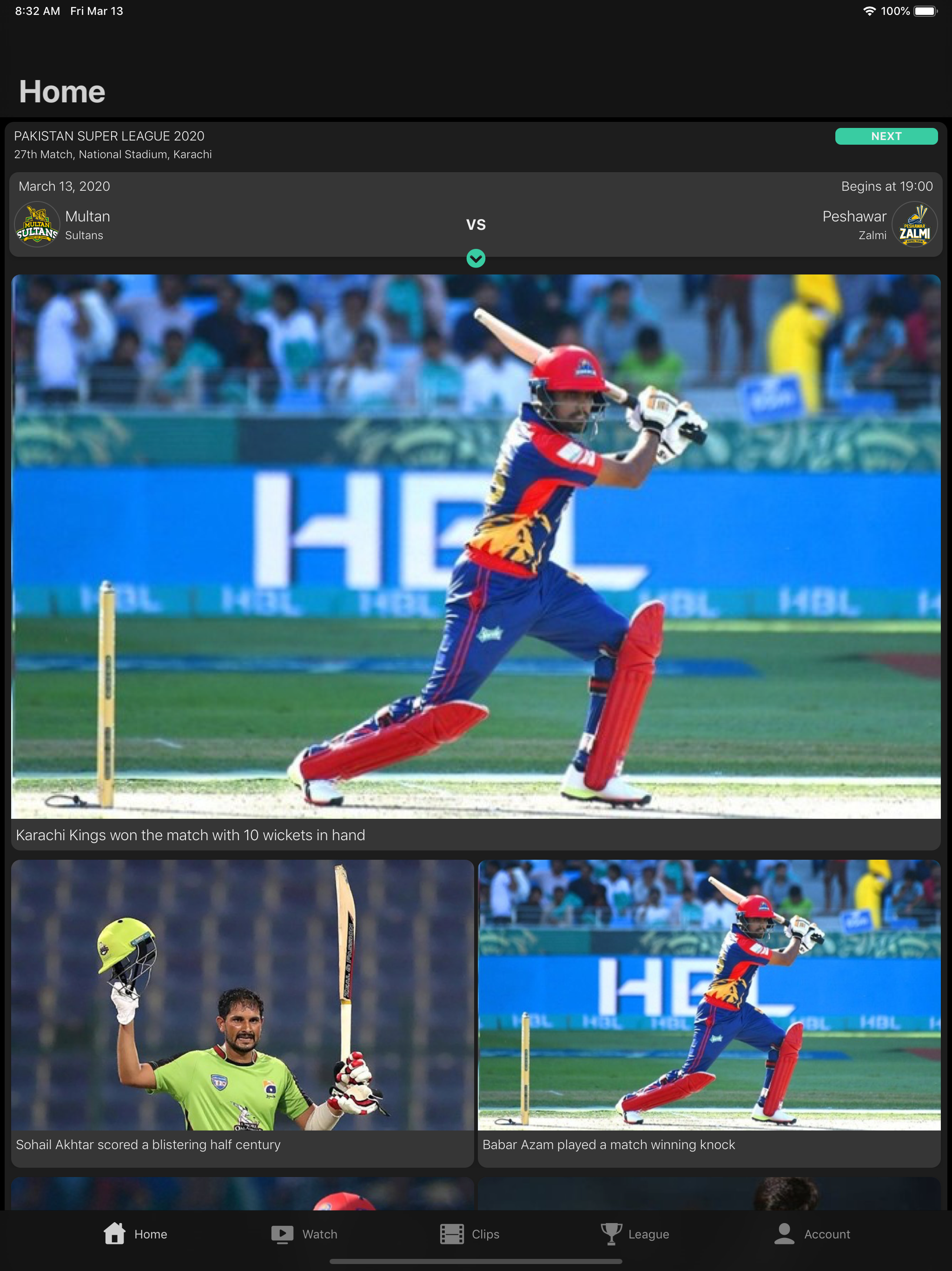 B Sports - PSL 2020 LIVE