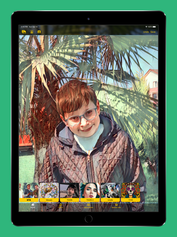 Artist Photo Filter iPad screenshot