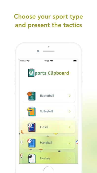 Sports Clipboard Screenshot