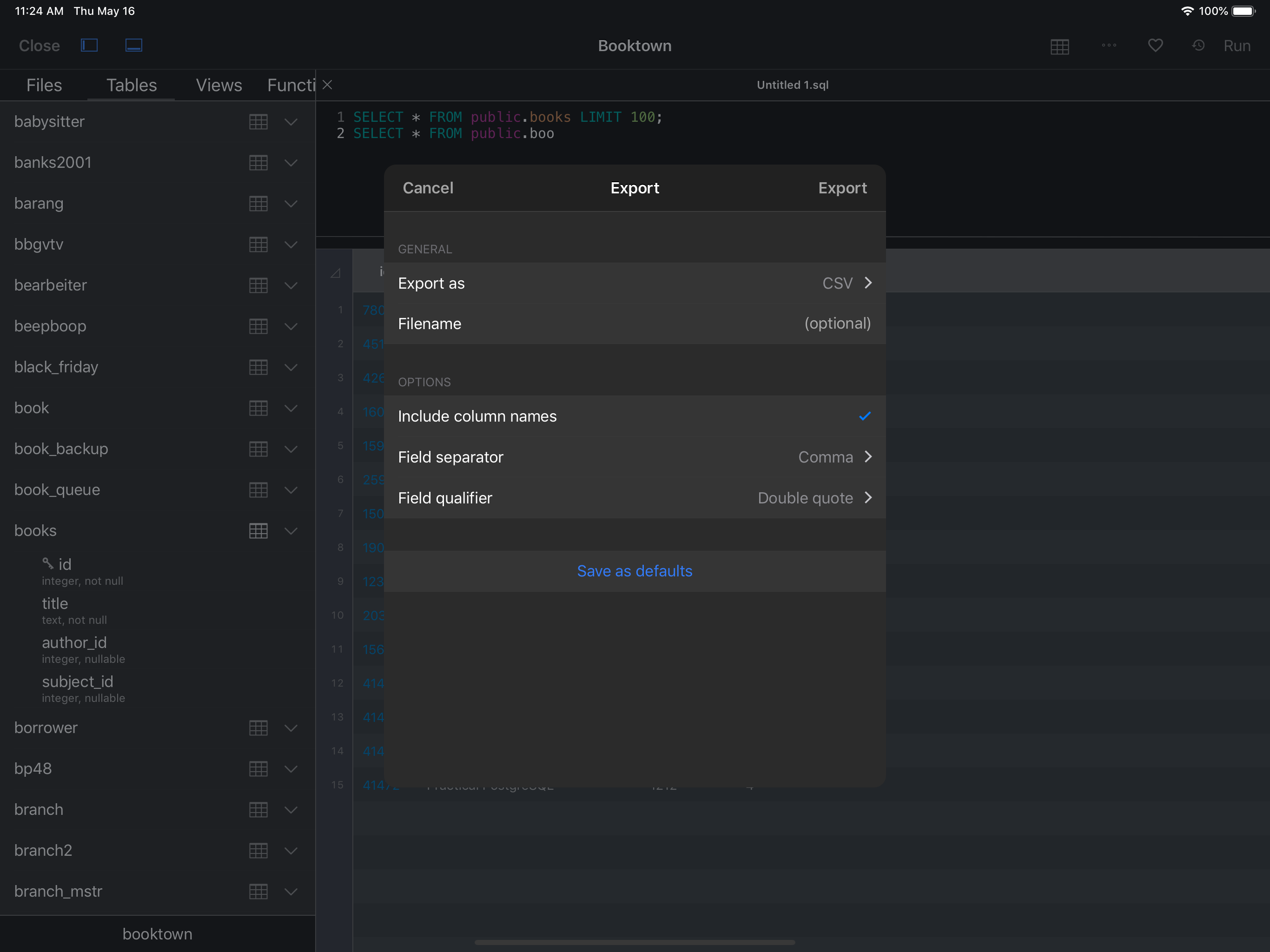 Postgres Client by SQLPro