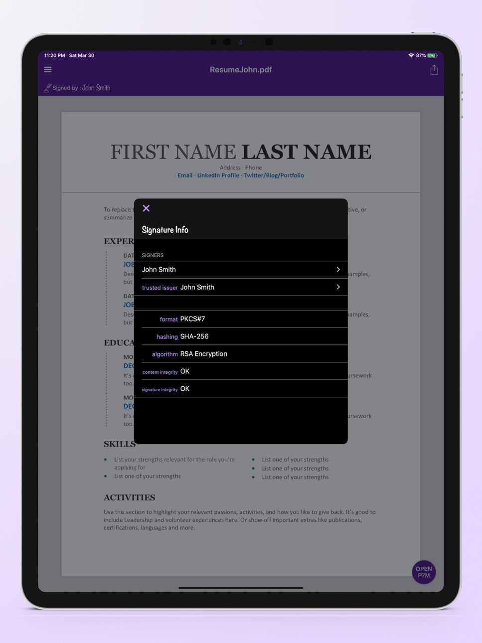 iPad screenshot