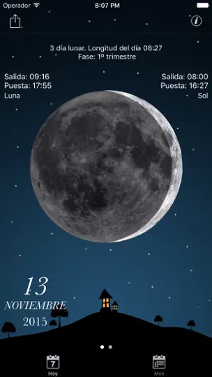 Captura de pantalla de Calendario Lunar Para en iPhone 2