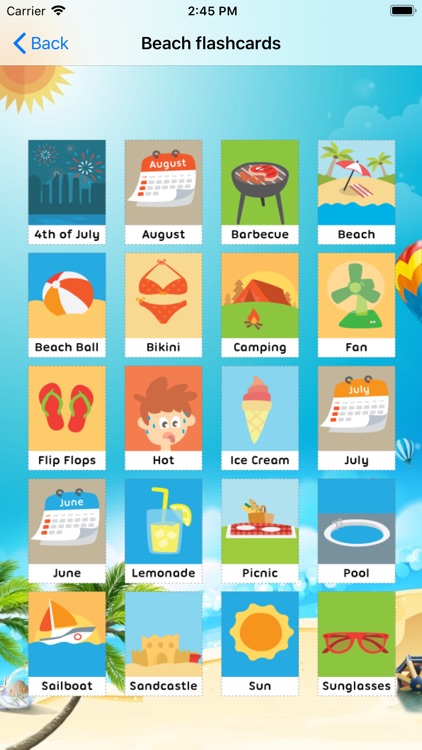 English Beach Vocabulary screenshot-3