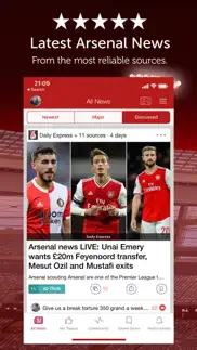 arsenal news & transfers iphone screenshot 1