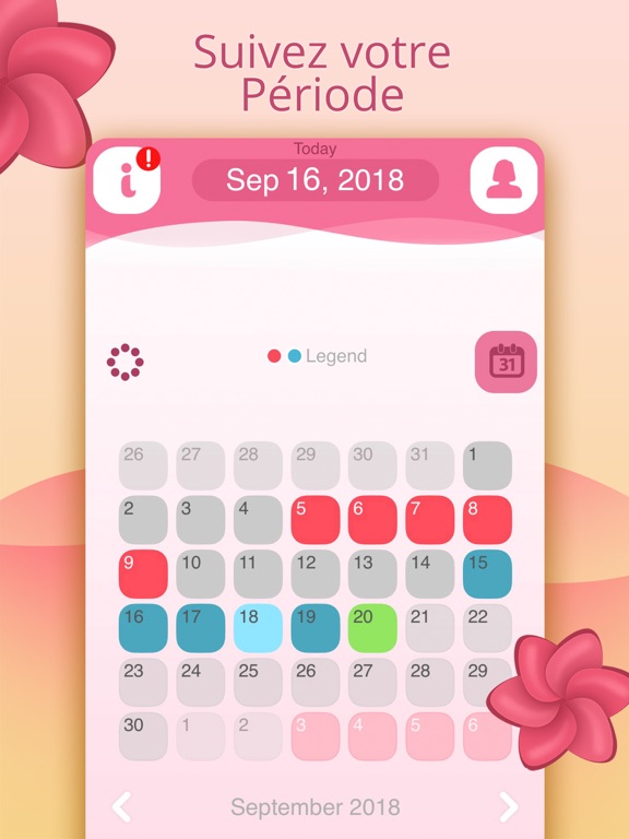 Screenshot #4 pour Calculateur De Cycle Menstruel