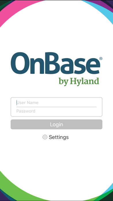 Screenshot #1 pour OnBase Mobile 17 for iPhone