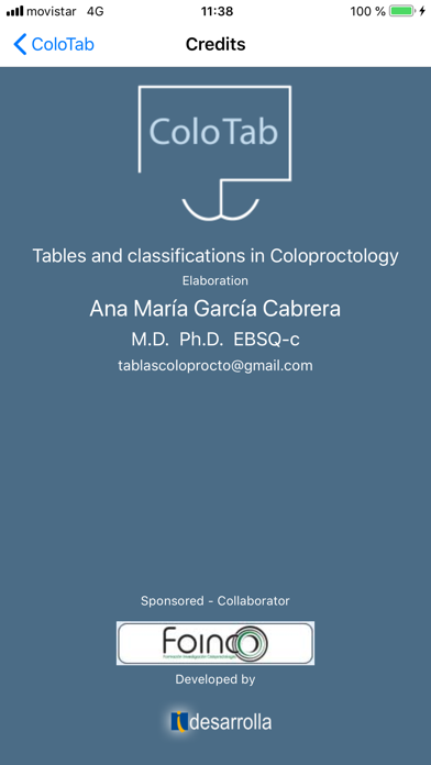 Screenshot #1 pour Tables of Coloproctology