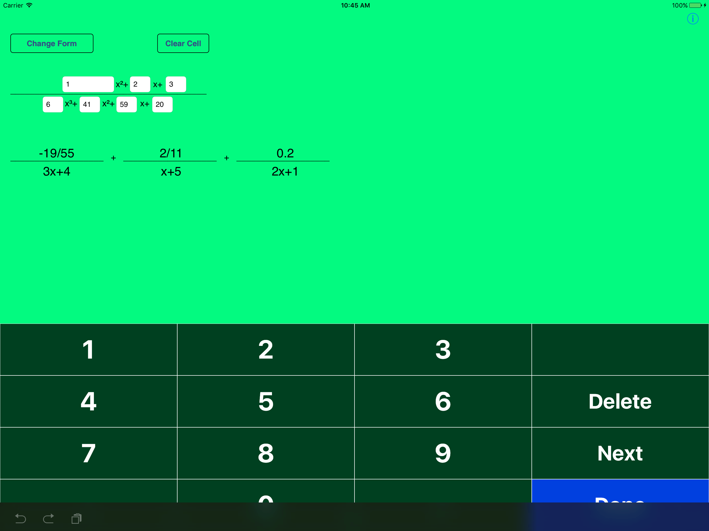 Partial Fractions screenshot 7