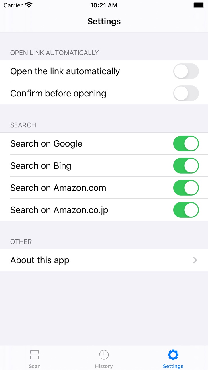 iPhone screenshot