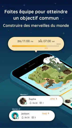 Capture d'écran de SleepTown sur iPhone 5