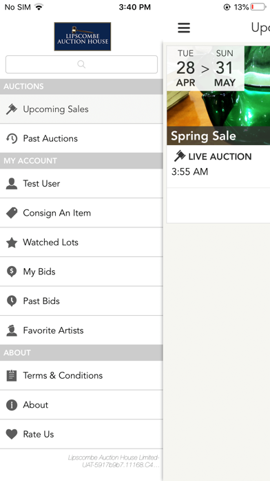 LIPSCOMBE AUCTION HOUSE LTD Screenshot