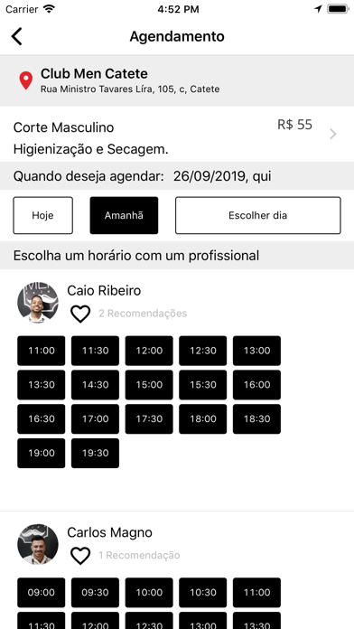 Club Men Salon iPhone screenshot 4 - Lifestyle app