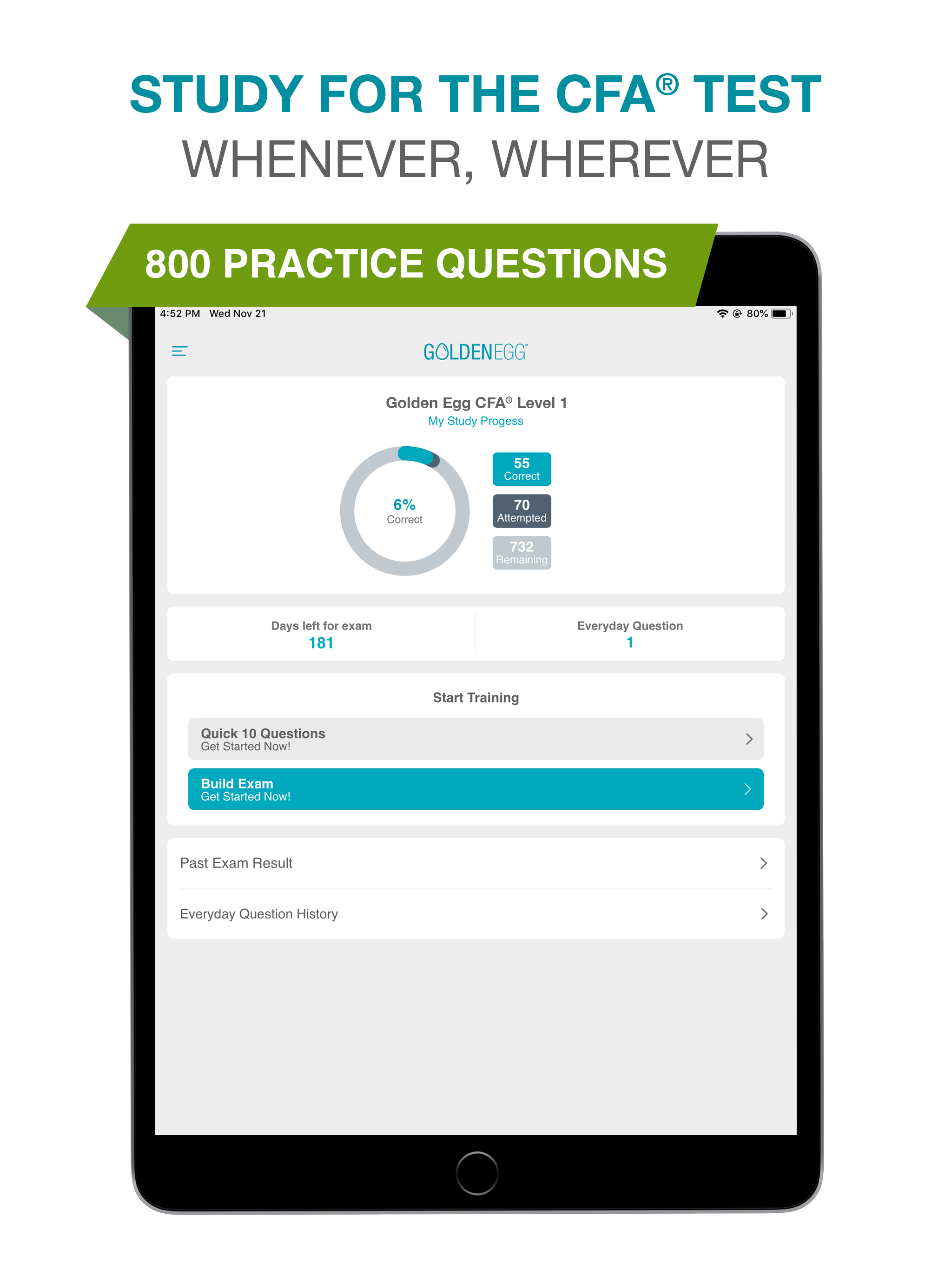 Golden Egg CFA® Exam Level 1 screenshot 6