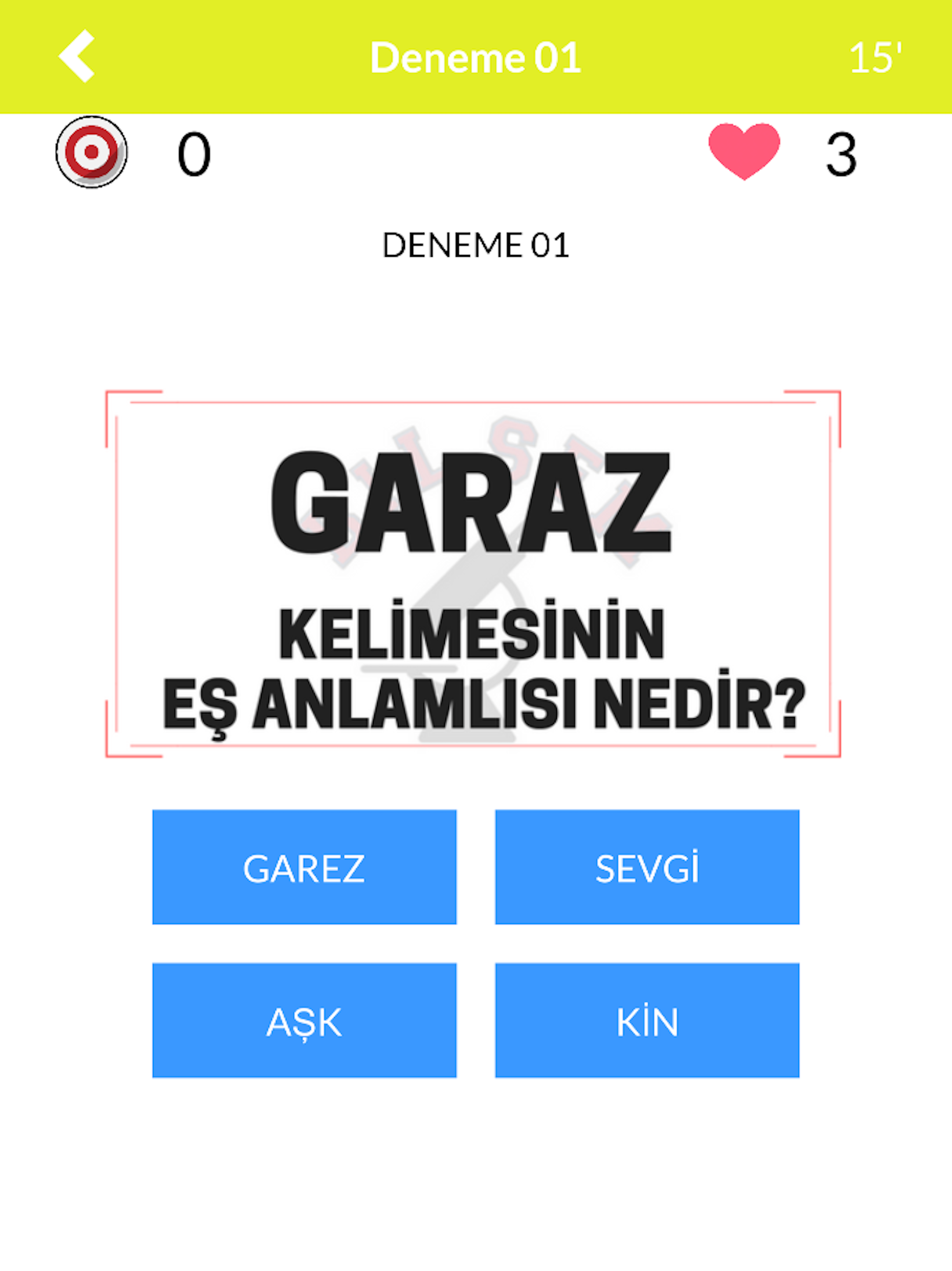 Bilsem Sınavı 2.Sınıf