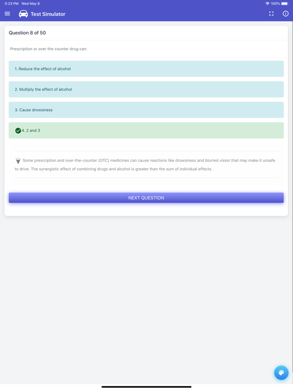 MI DMV Test iPad screenshot