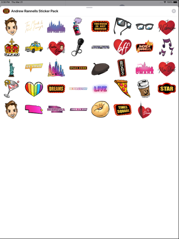 Andrew Rannells Sticker Pack