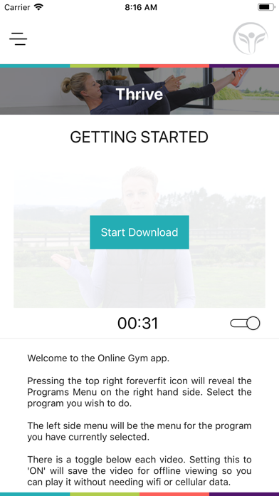 Online Gym Screenshot