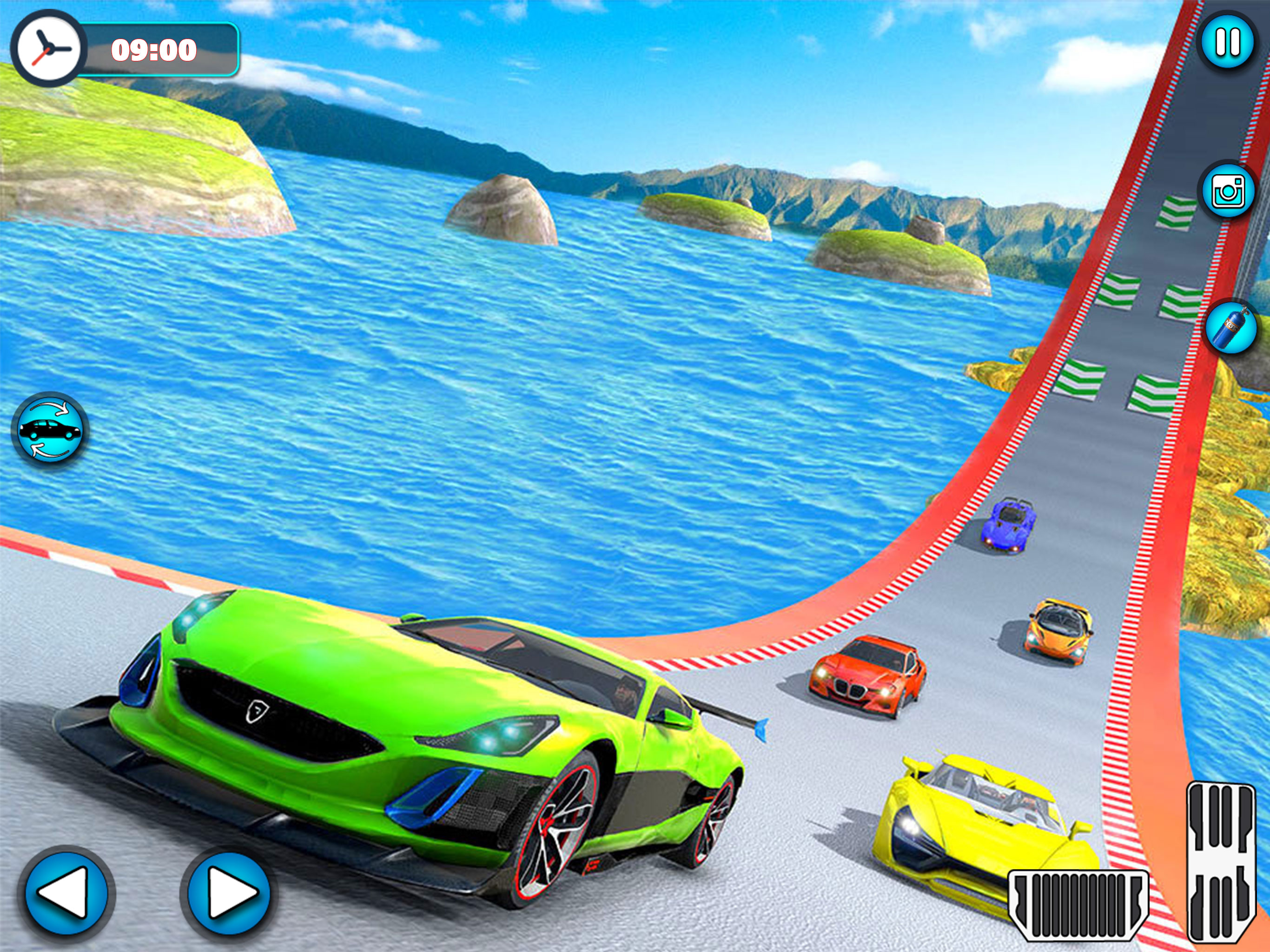 GT Car Mega Jumps Over The Sea screenshot 10