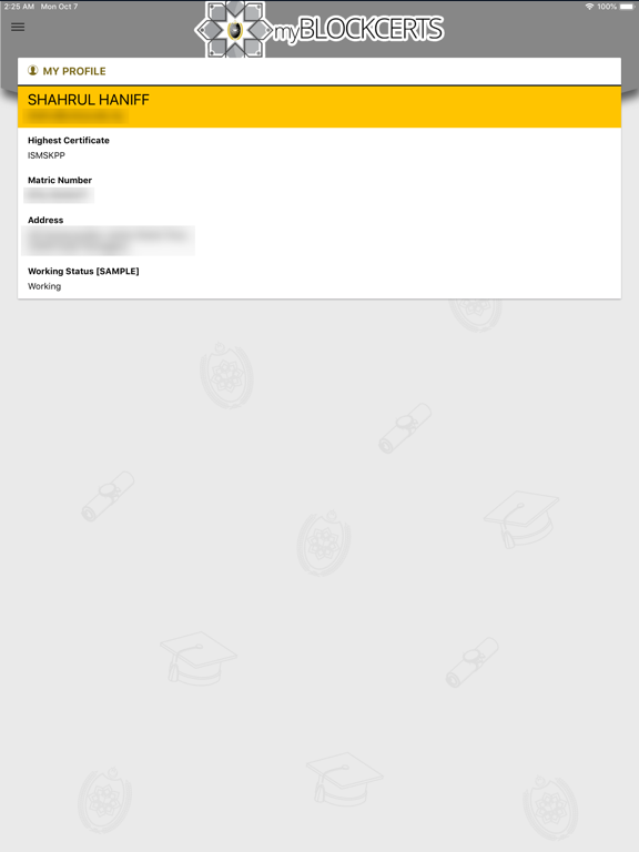 App screenshot