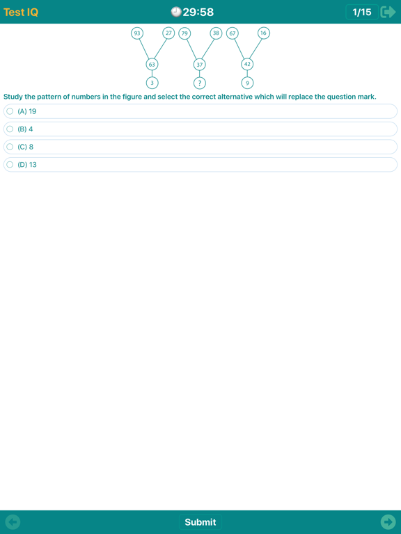 IQTest  - Training Brain iPad screenshot