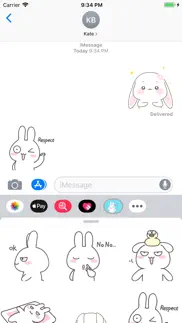 chubby rabbit animated iphone screenshot 4