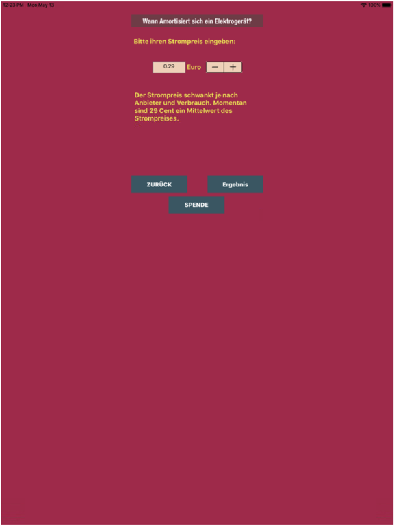 Screenshot #6 pour Elektrogeräte Amortisation