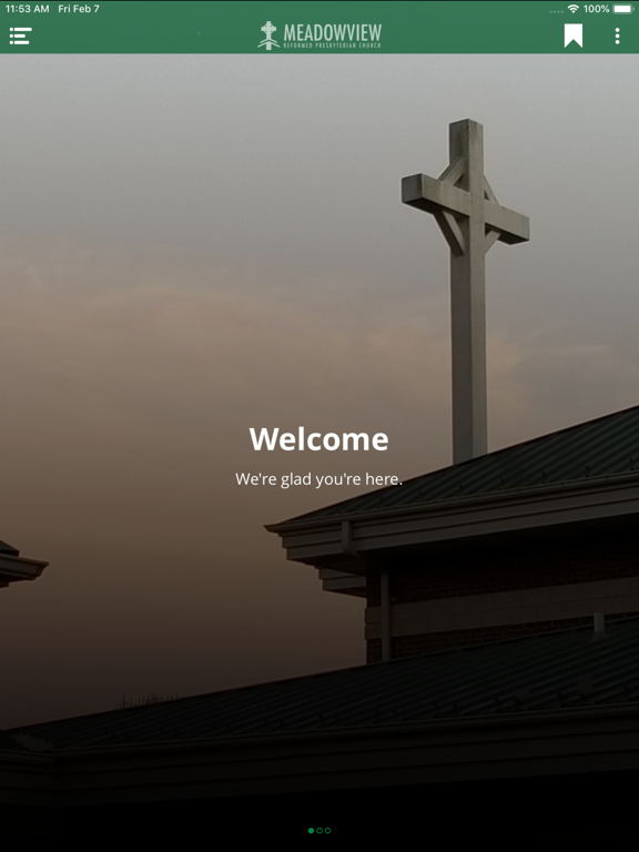 Meadowview Reformed PCA iPad screenshot 1 - Book app