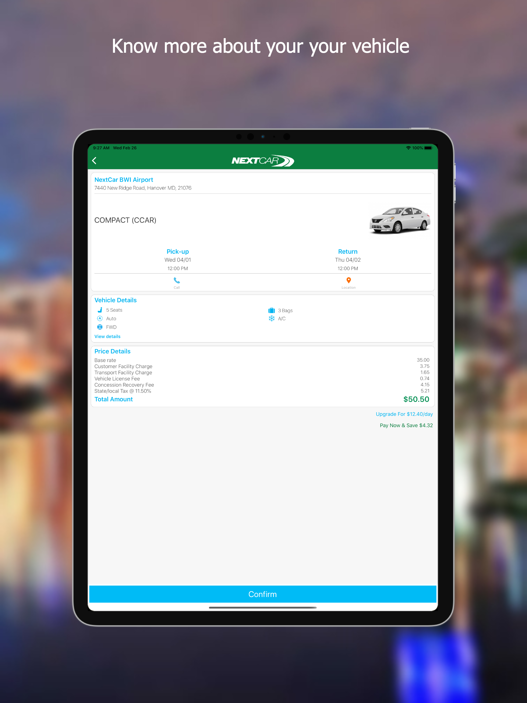 NextCar - Car Rental App