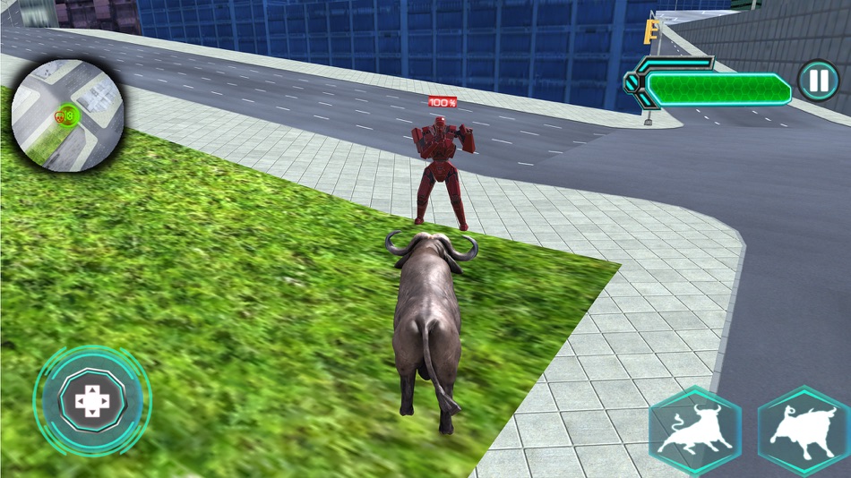 Robot Vs Bull City Battle 3D - 1.0 - (iOS)